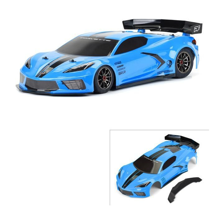 PROTOform karosérie 1:7 Chevrolet Corvette C8 modrá: Arrma Felony