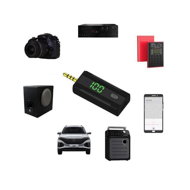 2in1 3.5mm Lavalier Wireless Microphone for Cameras (With Battery)