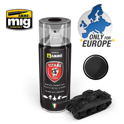 TITANS HOBBY Black Matt Primer 400ml