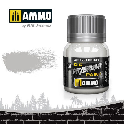 DRYBRUSH Light Grey 40ml / A.MIG-0601
