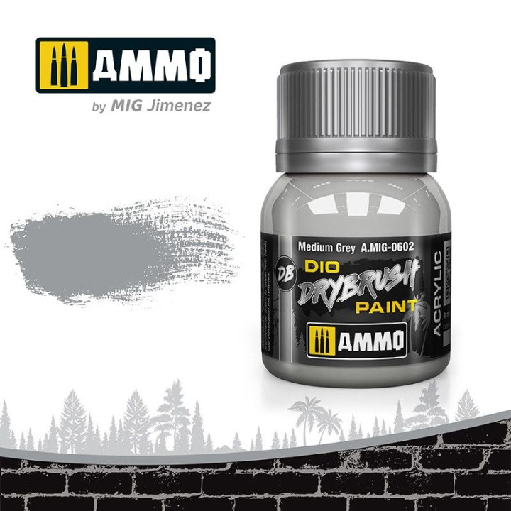 DRYBRUSH Medium Grey 40ml / A.MIG-0602
