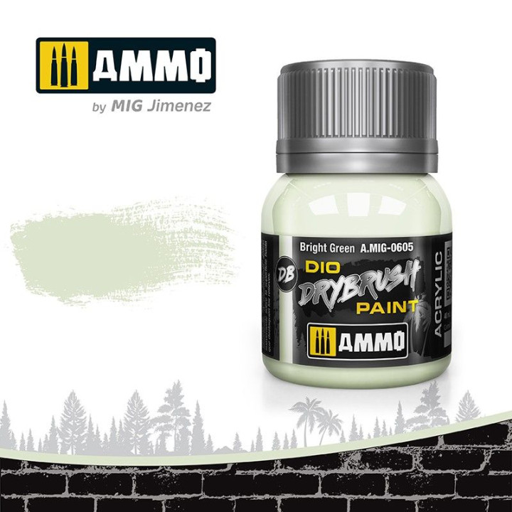 DRYBRUSH Bright Green 40ml / A.MIG-0605