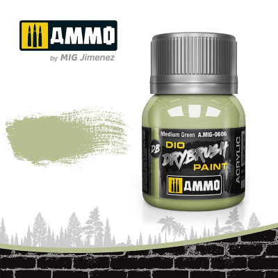 DRYBRUSH Medium Green 40ml / A.MIG-0606