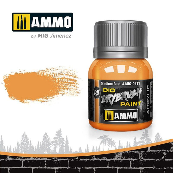 DRYBRUSH Medium Rust 40ml / A.MIG-0611