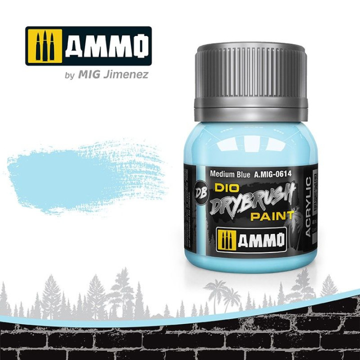 DRYBRUSH Medium Blue 40ml / A.MIG-0614