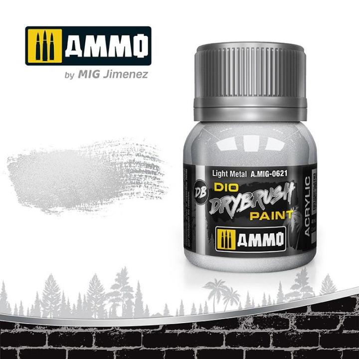 DRYBRUSH Light Metal 40ml / A.MIG-0621