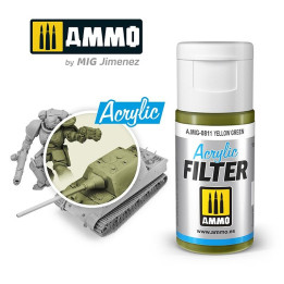 ACRYLIC FILTER Yellow Green 15ml / A.MIG-0811