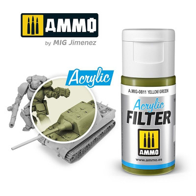 ACRYLIC FILTER Yellow Green 15ml / A.MIG-0811