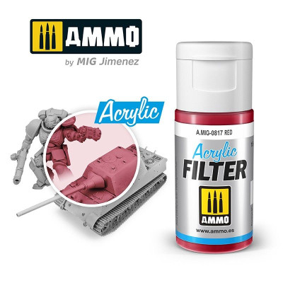 ACRYLIC FILTER Red 15ml / A.MIG-0817