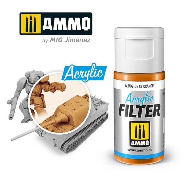ACRYLIC FILTER Orange 15ml / A.MIG-0818