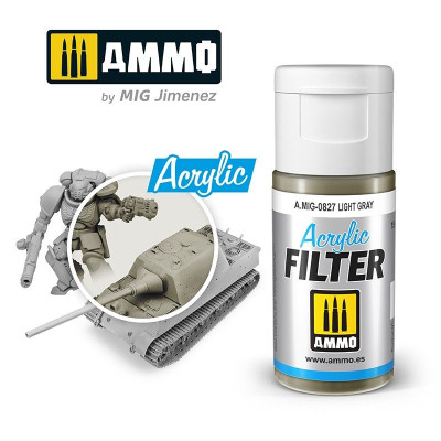 ACRYLIC FILTER Light Gray 15ml / A.MIG-0827