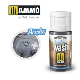 ACRYLIC WASH Deep Grey Wash 15ml / A.MIG-0714
