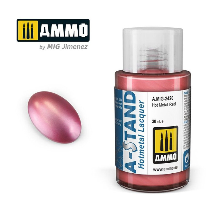 A-STAND Hot Metal Red  30ml / A.MIG-2420