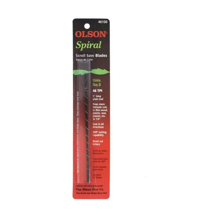 Olson list do lupénkové pilky 0.81x0.81x127mm spirálový (12ks)