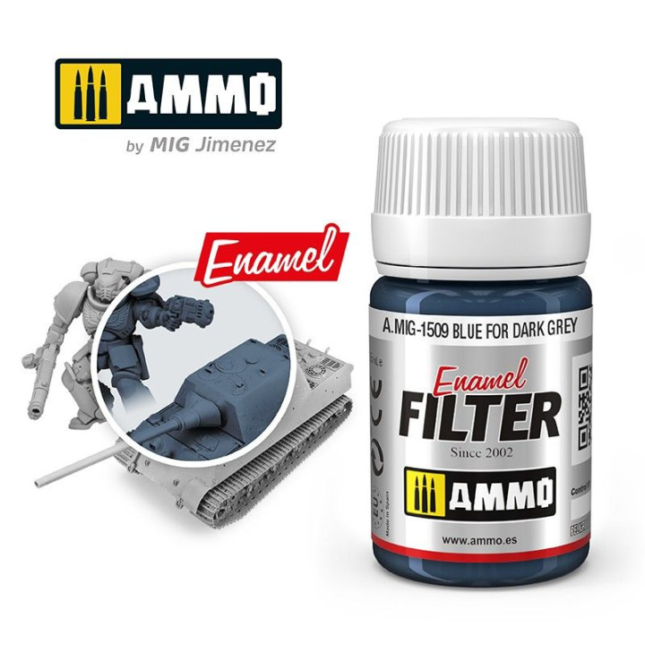 FILTER Blue for Dark Grey 35ml / A.MIG-1509