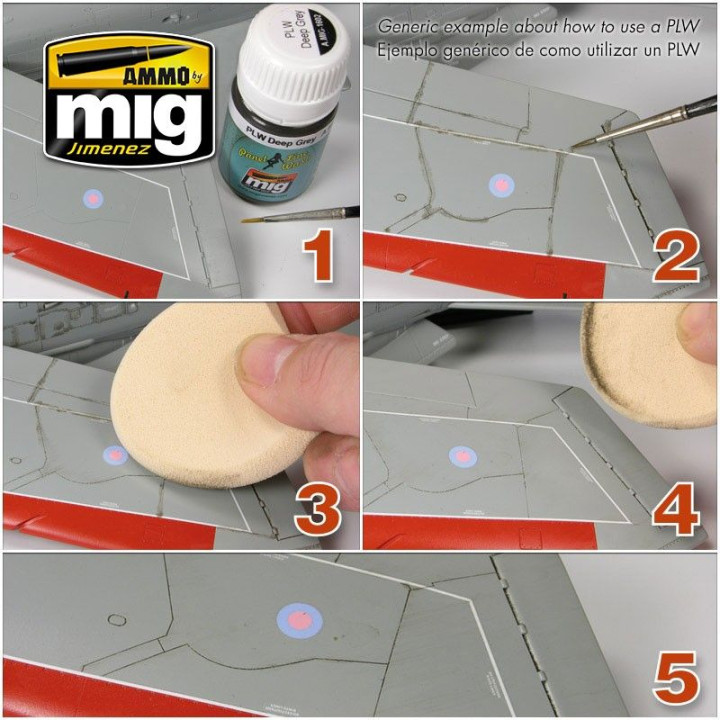 PANEL LINE WASH Medium Grey 35ml / A.MIG-1601
