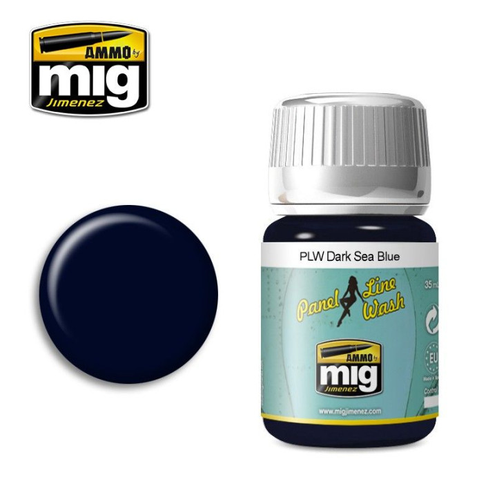 PANEL LINE WASH Dark Sea Blue 35ml / A.MIG-1603
