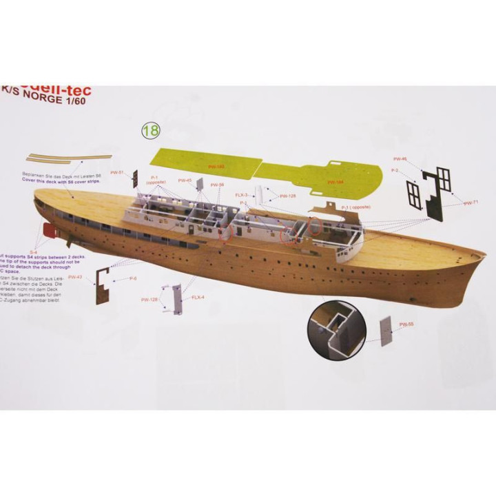 Modell-Tec Kongespiet Norge 1:60 kit