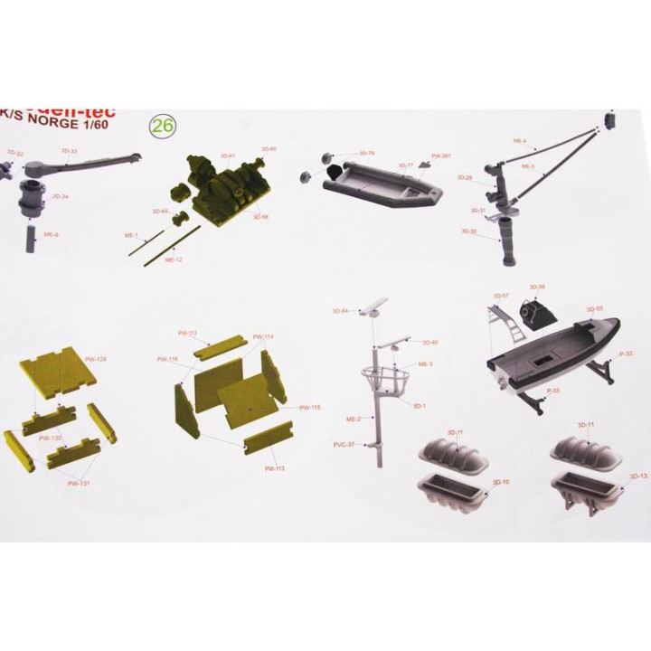 Modell-Tec Kongespiet Norge 1:60 kit