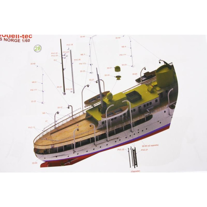Modell-Tec Kongespiet Norge 1:60 kit