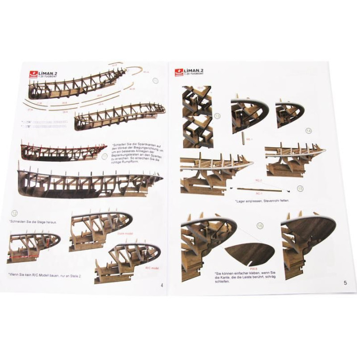 Türkmodel Liman 2 přístavní remorkér 1935 1:20 kit