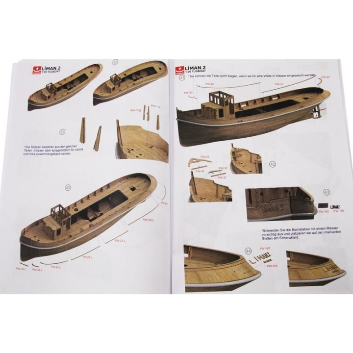 Türkmodel Liman 2 přístavní remorkér 1935 1:20 kit