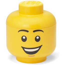 LEGO Storage Head small - šťastný chlapec