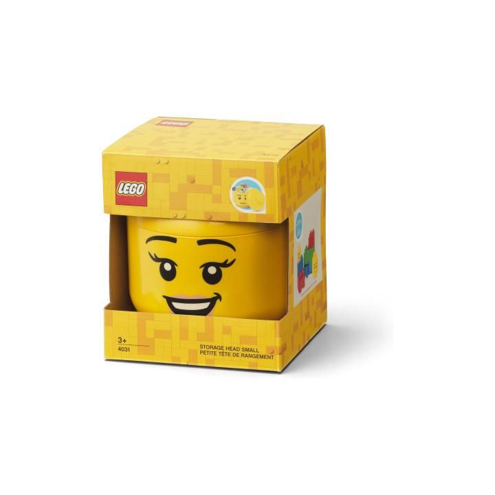 LEGO Storage Head small - šťastný chlapec