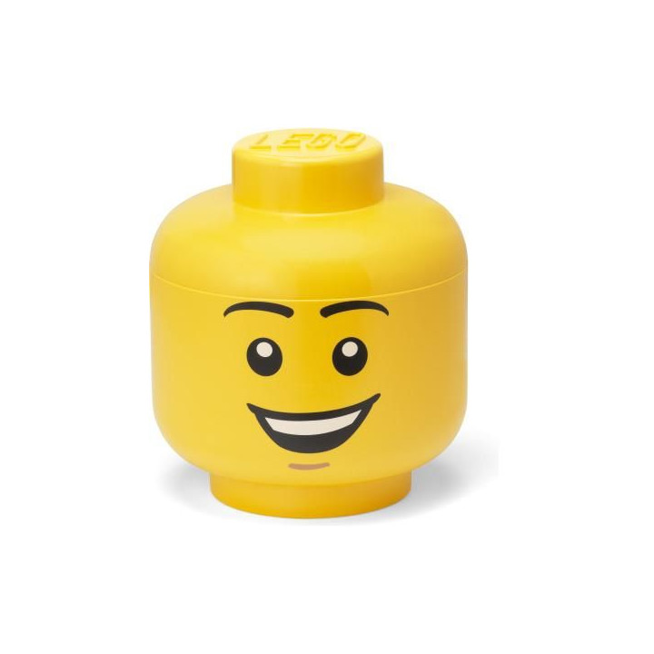 LEGO Storage Head Large - šťastný chlapec