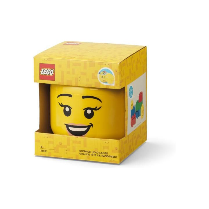 LEGO Storage Head Large - šťastný chlapec