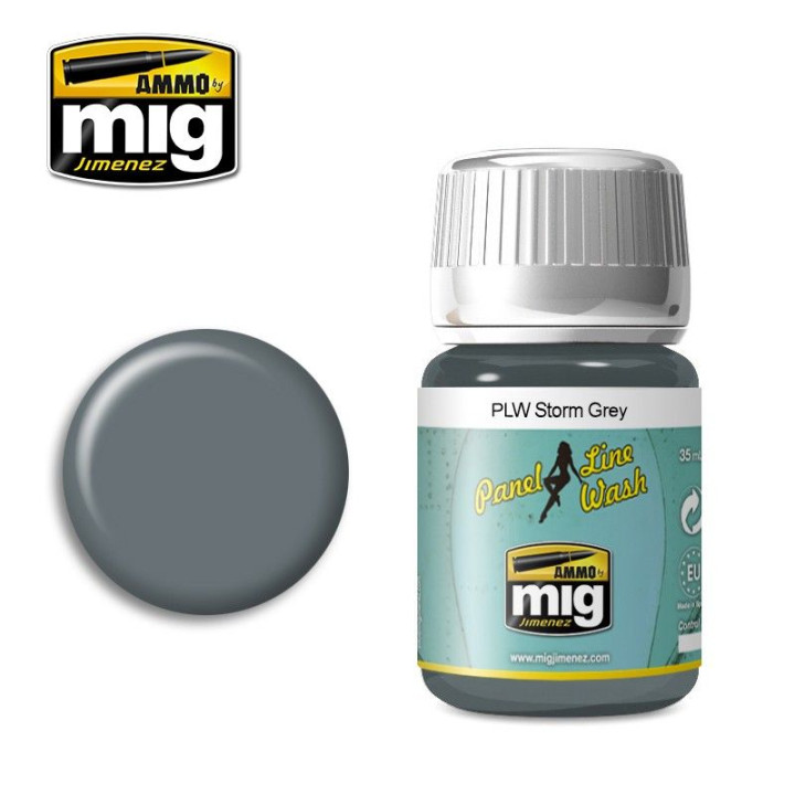 PANEL LINE WASH Storm Grey 35ml / A.MIG-1609