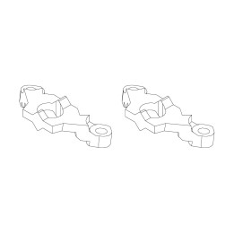 Turbo Racing vzpěra řízení C61 2ks