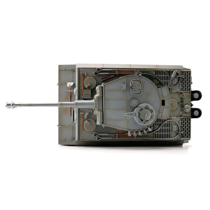 1/16 RC Tiger I Tank IR - zimní kamufláž světle šedá