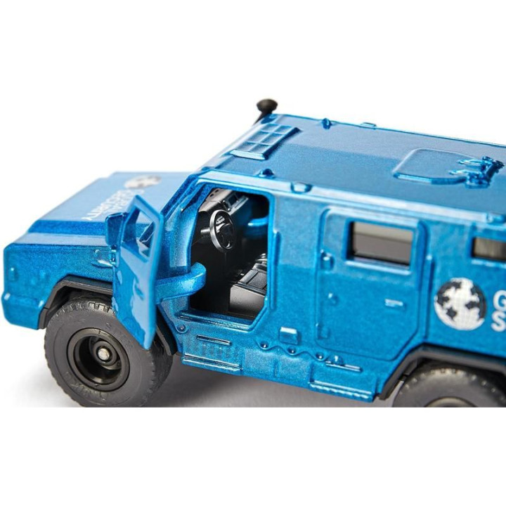 SIKU Super - bezpečnostní auto pro přepravu peněz a cenností s nálepkami, 1:50