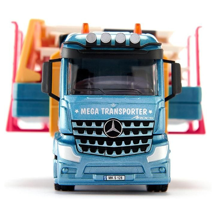 SIKU Super - nákladní auto převážející montovaný dům 1:50