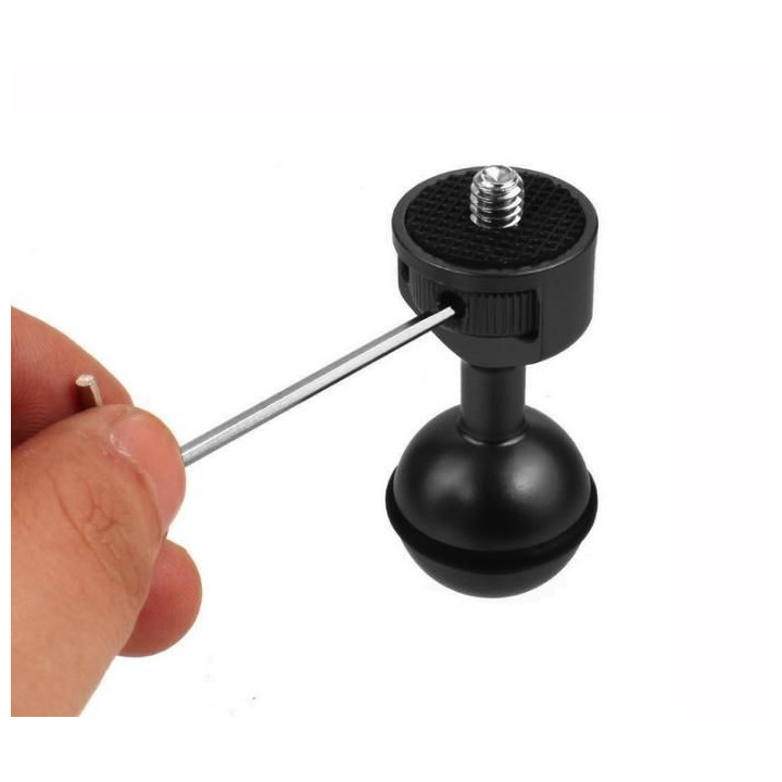 Aluminum Alloy 1/4inch Screw Ball Adapter