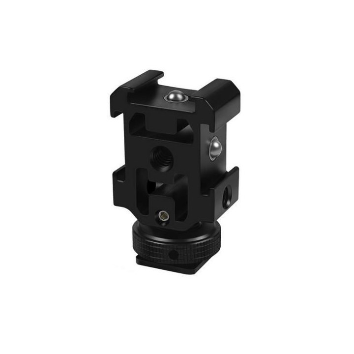 Triple Cold Shoe Adapter with Anti-Drop Balls