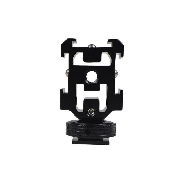 Triple Cold Shoe Adapter with Anti-Drop Balls