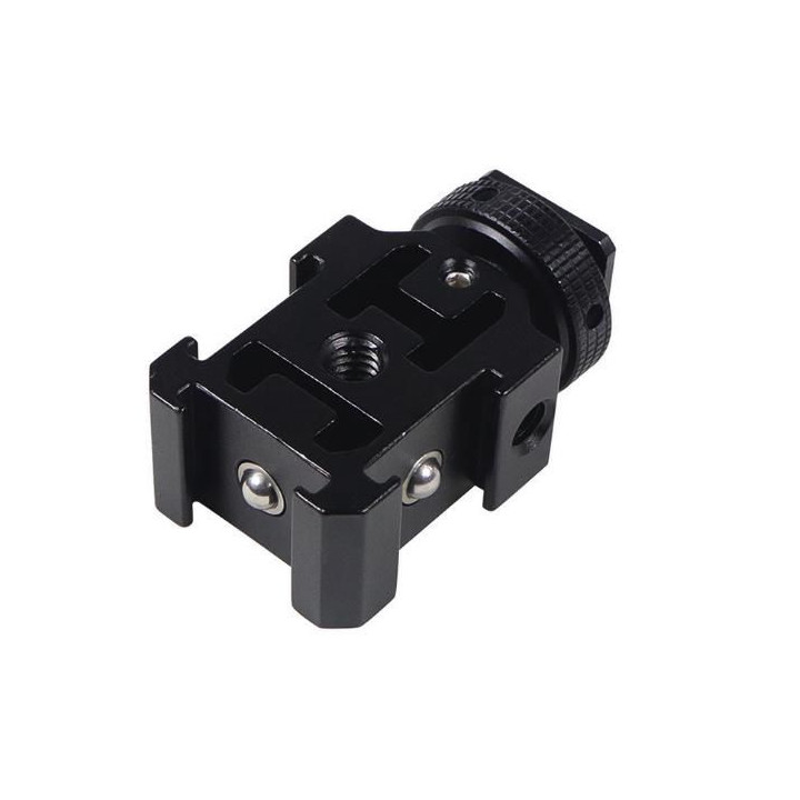 Triple Cold Shoe Adapter with Anti-Drop Balls