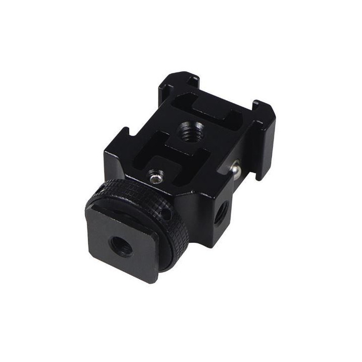 Triple Cold Shoe Adapter with Anti-Drop Balls