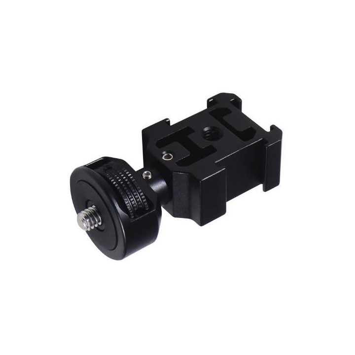 Triple Cold Shoe Adapter with 1/4inch Screw