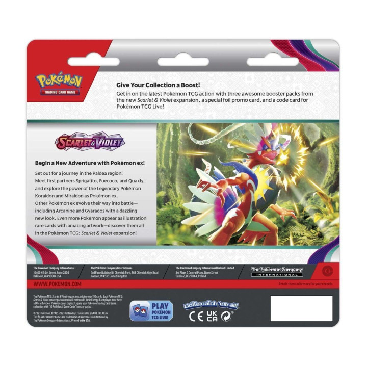 Pokémon: Arcanine 3-pack blister Scarlet & Violet
