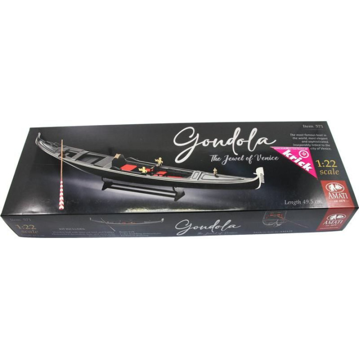 AMATI Benátská gondoliéra 1:22 kit