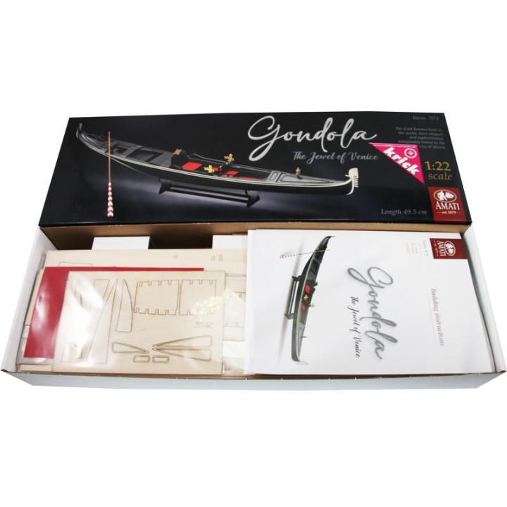 AMATI Benátská gondoliéra 1:22 kit