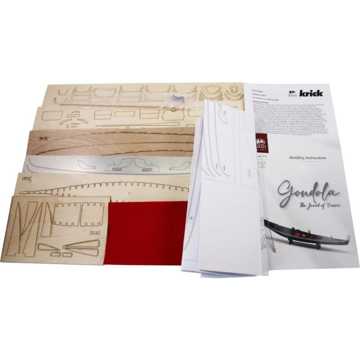 AMATI Benátská gondoliéra 1:22 kit