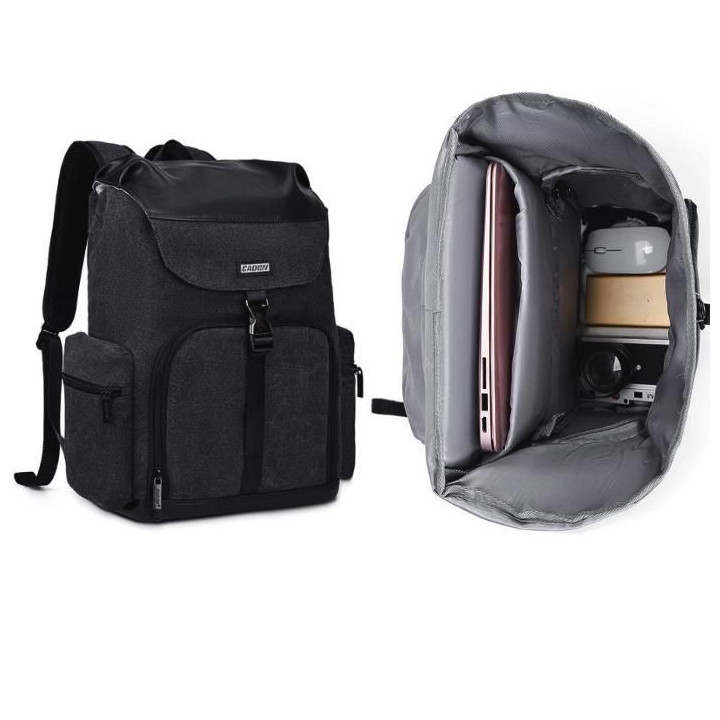 DIY plátěný batoh na fotoaparát