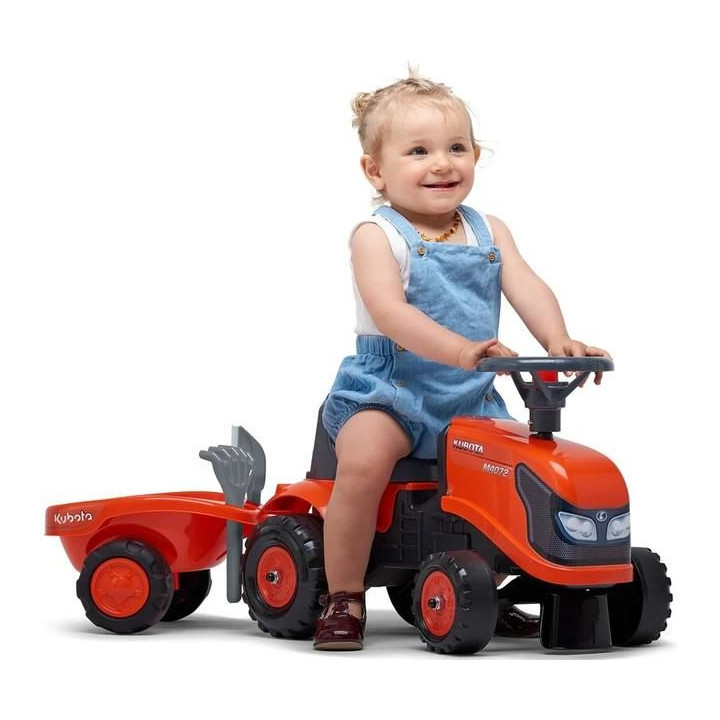 FALK - Dětské odrážedlo Baby Kubota s vlečkou