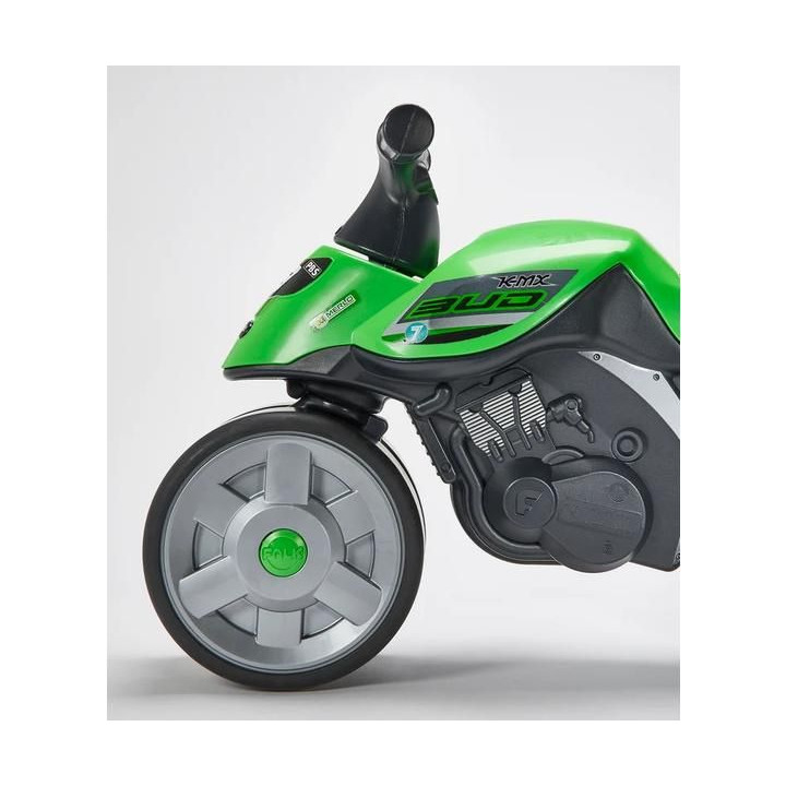 FALK - Dětské odrážedlo motorka Team Bud Racing zelená
