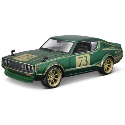 Maisto Nissan Skyline 2000GT-R (KPGC 110) 1973 Tokyo Mods 1:24 zelená