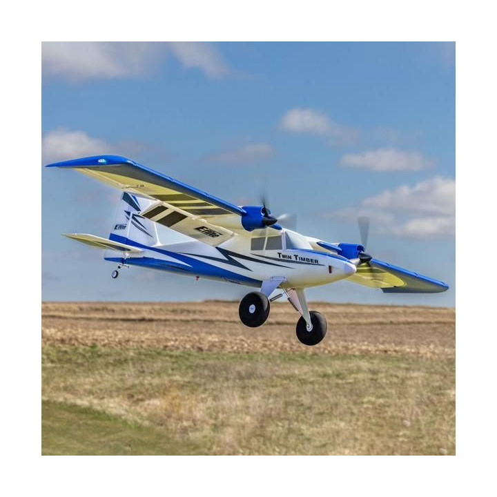 E-flite Twin Timber 1.6m SAFE Select BNF Basic